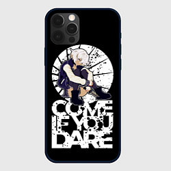 Чехол для iPhone 12 Pro If you dare anime girl, цвет: 3D-черный