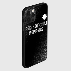 Чехол для iPhone 12 Pro Red Hot Chili Peppers glitch на темном фоне посере, цвет: 3D-черный — фото 2