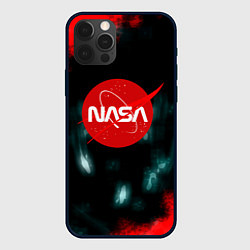 Чехол для iPhone 12 Pro NASA космос краски, цвет: 3D-черный