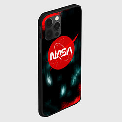 Чехол для iPhone 12 Pro NASA космос краски, цвет: 3D-черный — фото 2