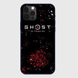 Чехол для iPhone 12 Pro Ghost of Tsushima краски, цвет: 3D-черный