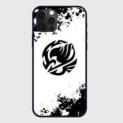 Чехол для iPhone 12 Pro Fairy Tail краски черные, цвет: 3D-черный