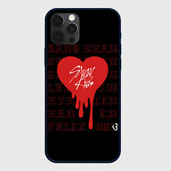 Чехол для iPhone 12 Pro Stray Kids участники, цвет: 3D-черный