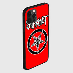 Чехол для iPhone 12 Pro Slipknot пентаграмма, цвет: 3D-черный — фото 2