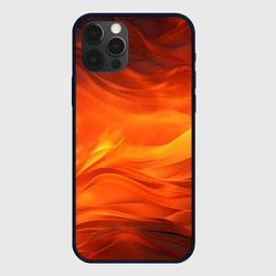 Чехол для iPhone 12 Pro Яркий огонь, цвет: 3D-черный