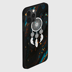 Чехол для iPhone 12 Pro Ловец снов и чёрный мыльный пузырь, цвет: 3D-черный — фото 2