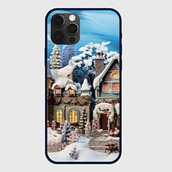 Чехол для iPhone 12 Pro Северное сияние торжества, цвет: 3D-черный