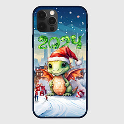 Чехол для iPhone 12 Pro Дракон снежнокрыл, цвет: 3D-черный