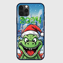 Чехол для iPhone 12 Pro Маленький дракон Грин, цвет: 3D-черный