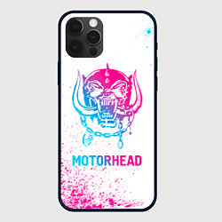 Чехол для iPhone 12 Pro Motorhead neon gradient style, цвет: 3D-черный