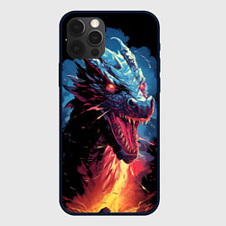 Чехол для iPhone 12 Pro Дракон зимнего волшебства 2024, цвет: 3D-черный
