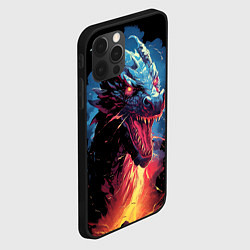 Чехол для iPhone 12 Pro Дракон зимнего волшебства 2024, цвет: 3D-черный — фото 2