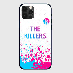 Чехол для iPhone 12 Pro The Killers neon gradient style посередине, цвет: 3D-черный