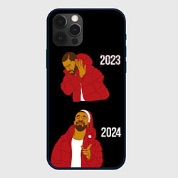 Чехол для iPhone 12 Pro Дрейк 2023-2024, цвет: 3D-черный