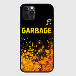 Чехол для iPhone 12 Pro Garbage - gold gradient посередине, цвет: 3D-черный