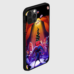 Чехол для iPhone 12 Pro Pomni looking for exit the Amazing Digital Circus, цвет: 3D-черный — фото 2