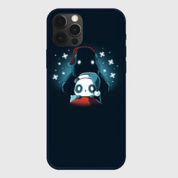 Чехол для iPhone 12 Pro Всевидящий санта, цвет: 3D-черный