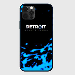 Чехол для iPhone 12 Pro Detroit become human голубая кровь, цвет: 3D-черный