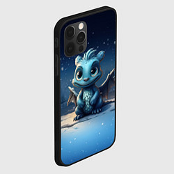 Чехол для iPhone 12 Pro Снежный дракон 2024, цвет: 3D-черный — фото 2