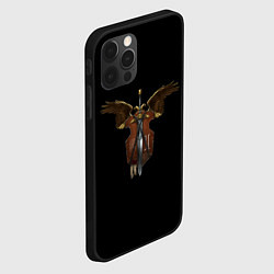 Чехол для iPhone 12 Pro Вархаммер - щит и меч, цвет: 3D-черный — фото 2