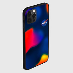 Чехол для iPhone 12 Pro Nasa gradient sportcolor, цвет: 3D-черный — фото 2