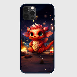 Чехол для iPhone 12 Pro Дракон амурный искоркогонь, цвет: 3D-черный