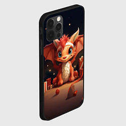 Чехол для iPhone 12 Pro Магистр сказочной ночи дракон, цвет: 3D-черный — фото 2