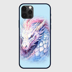 Чехол для iPhone 12 Pro Белый волшебный дракон, цвет: 3D-черный