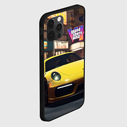 Чехол для iPhone 12 Pro GTA 6 porshe, цвет: 3D-черный — фото 2