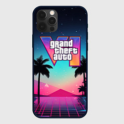 Чехол для iPhone 12 Pro GTA 6 summer abstract, цвет: 3D-черный