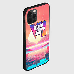 Чехол для iPhone 12 Pro GTA 6 retro abstract, цвет: 3D-черный — фото 2