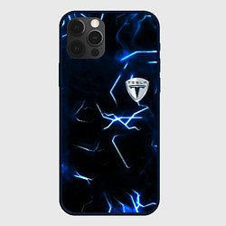 Чехол для iPhone 12 Pro Tesla storm, цвет: 3D-черный