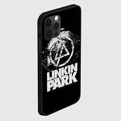 Чехол для iPhone 12 Pro Linkin Park рэп-метал, цвет: 3D-черный — фото 2