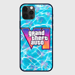 Чехол для iPhone 12 Pro GTA 6 басейн, цвет: 3D-черный