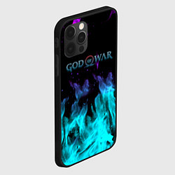 Чехол для iPhone 12 Pro God of war неоновый шторм, цвет: 3D-черный — фото 2