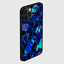 Чехол для iPhone 12 Pro Рождественские паттерны узоры, цвет: 3D-черный — фото 2