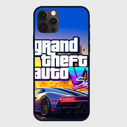 Чехол для iPhone 12 Pro Grand theft auto 6 street vice city, цвет: 3D-черный