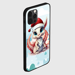 Чехол для iPhone 12 Pro Милый новогодний дракон 2024 год, цвет: 3D-черный — фото 2