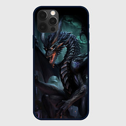 Чехол для iPhone 12 Pro Древний пещерный дракон символ 2024, цвет: 3D-черный
