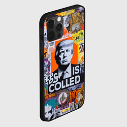 Чехол для iPhone 12 Pro Donald Trump - american сollage, цвет: 3D-черный — фото 2