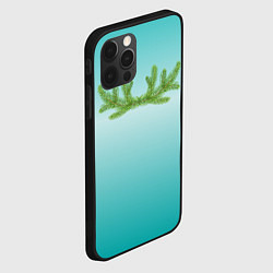 Чехол для iPhone 12 Pro Еловые веточки в виде оленьих рогов, цвет: 3D-черный — фото 2