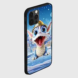 Чехол для iPhone 12 Pro Дракон милый новогодний 2024 символ года, цвет: 3D-черный — фото 2