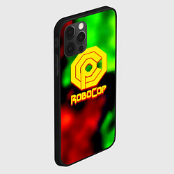 Чехол для iPhone 12 Pro Робот полицейский flame, цвет: 3D-черный — фото 2