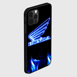 Чехол для iPhone 12 Pro Honda neon, цвет: 3D-черный — фото 2