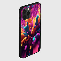 Чехол для iPhone 12 Pro Яркий всплеск, цвет: 3D-черный — фото 2