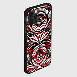 Чехол для iPhone 12 Pro Узоры паттерны, цвет: 3D-черный — фото 2