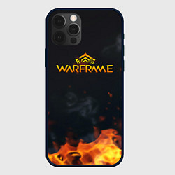 Чехол для iPhone 12 Pro Warframe шутер flame, цвет: 3D-черный