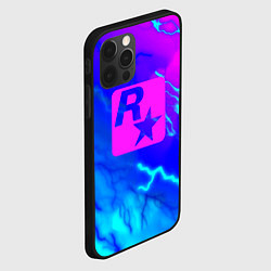 Чехол для iPhone 12 Pro Rockstar storm молнии, цвет: 3D-черный — фото 2