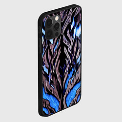 Чехол для iPhone 12 Pro Камень и синий огонь, цвет: 3D-черный — фото 2