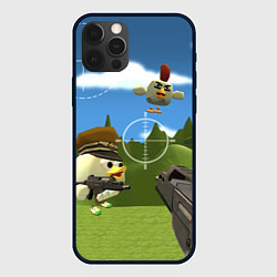 Чехол для iPhone 12 Pro Чикен Ган - бой, цвет: 3D-черный